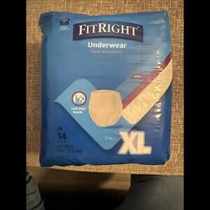 Medline FitRight Super Adult Underwear Size XL/56-68" 14 Count